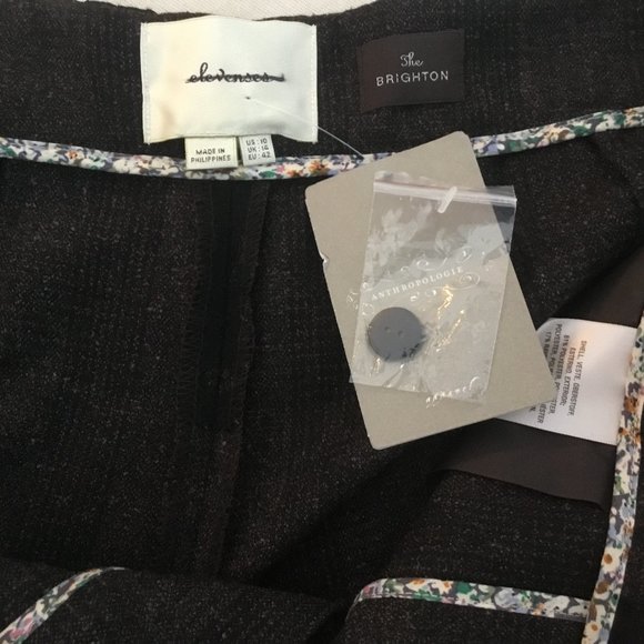 Anthropologie Flecked Brighton Trousers, by Elevenses, size 10 - Picture 6 of 11